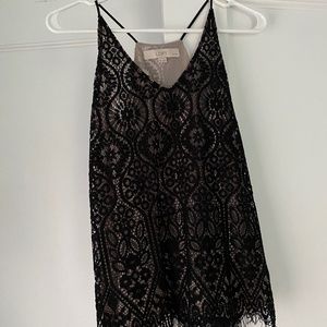 Black lace top